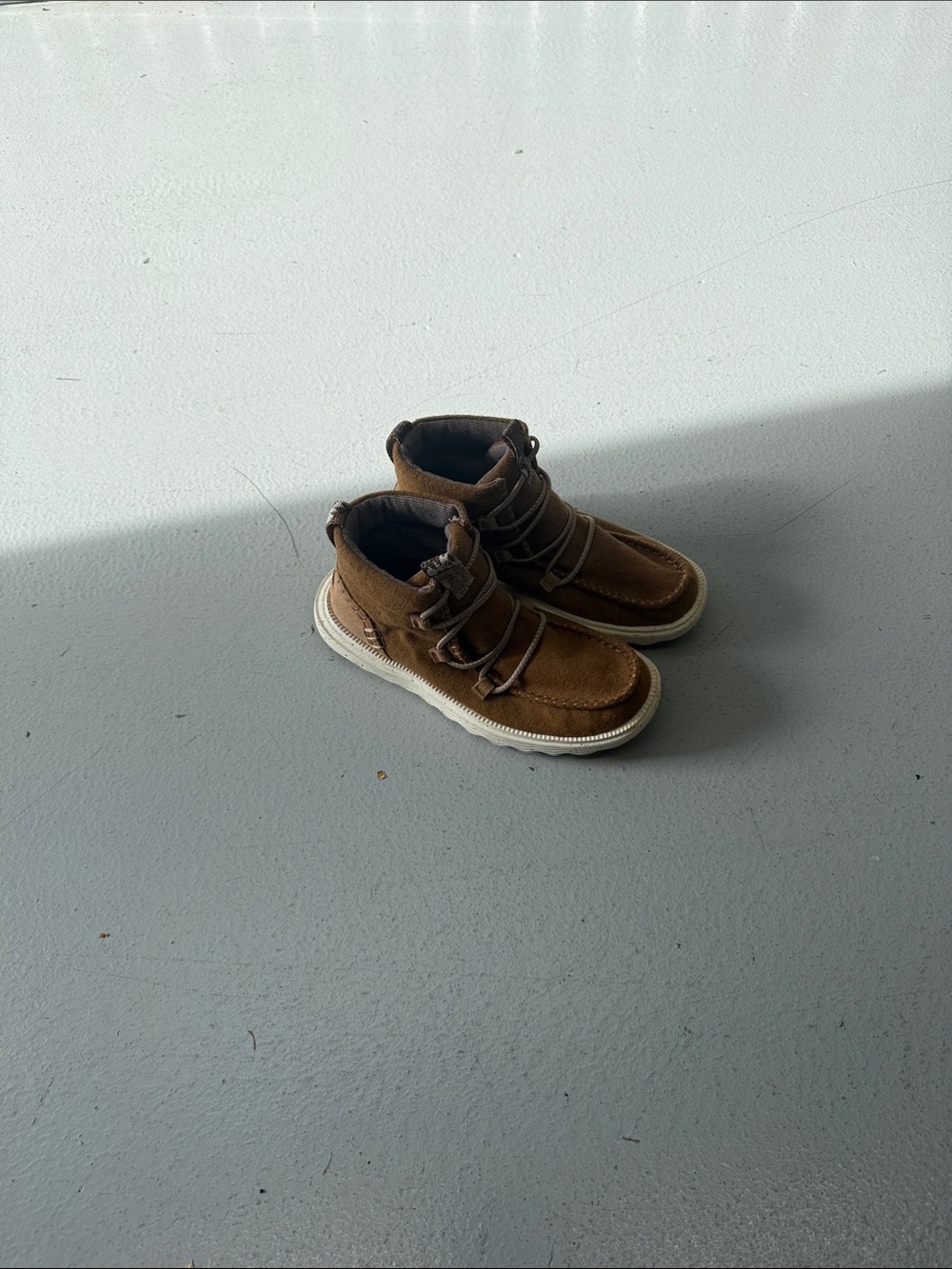 Hey Dude Brown High-Top Casual Sneakers